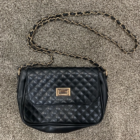 ASOS black shoulder purse used - Picture 1 of 3